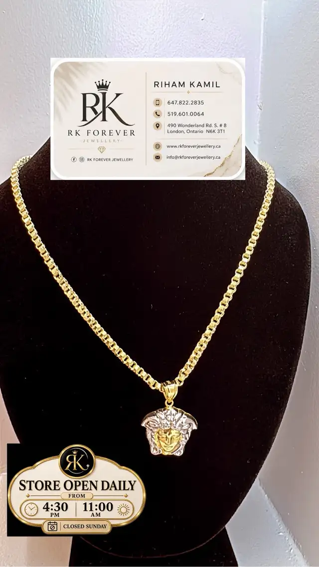 10k yellow gold chain & pendant R 65