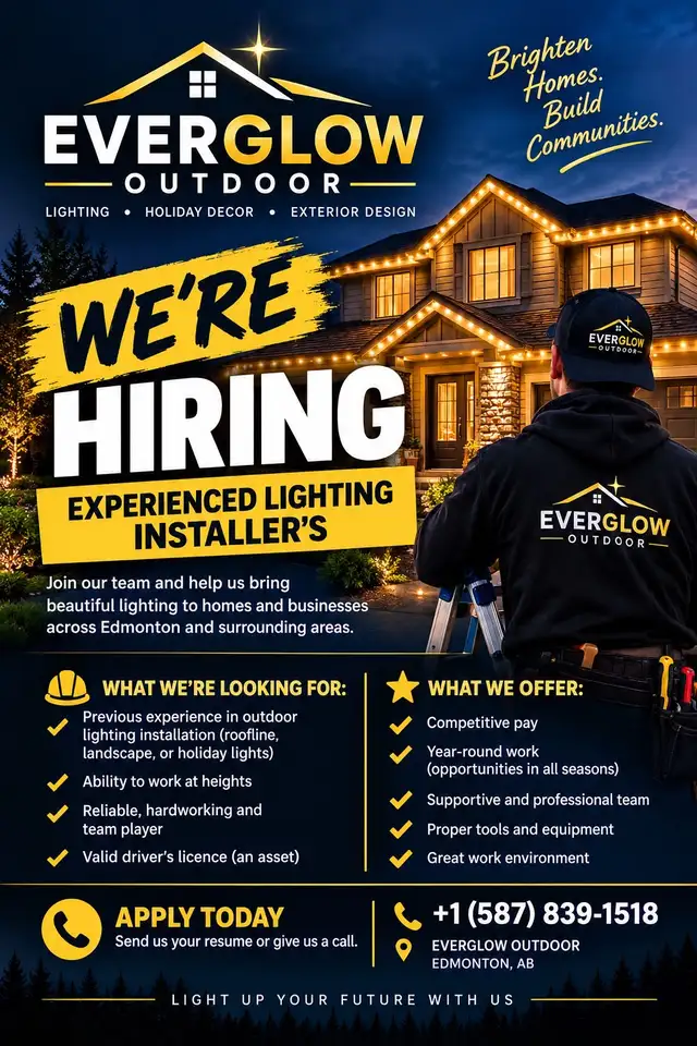 50$ per hr Outdoor lights installer