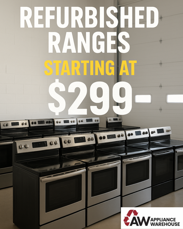 REFURBISHED STOVES STARTING AT $299!! ONE YEAR FULL WARRANTY