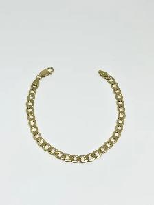 10k Curb Link Mens Bracelet