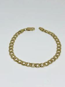 10k Curb Link Mens Bracelet - Photo 3