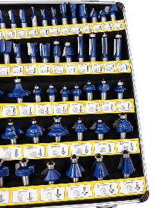 NEIKO 10115A 80-Piece Tungsten Carbide Router Bit Set 1/2' Shank - Photo 3