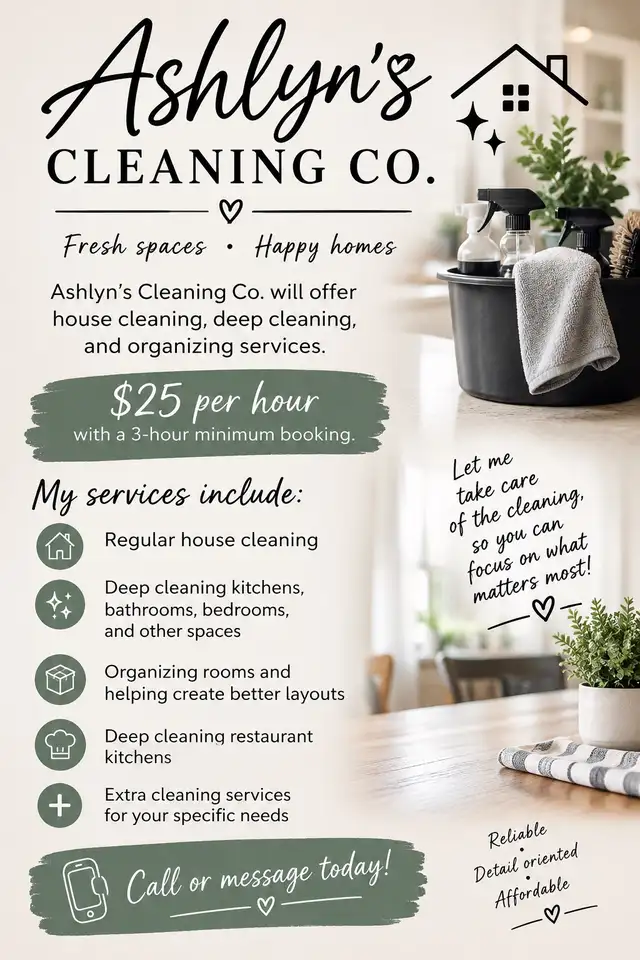 Cleaning / Organizing