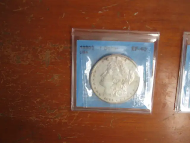 1890 USA Morgan Silver Dollar CCCS EF-40