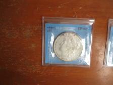 1885 USA Morgan Silver Dollar CCCS AU-50 - Photo 2