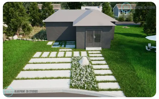 Coach House and Secondary Unit 3D Renderings - for sale
