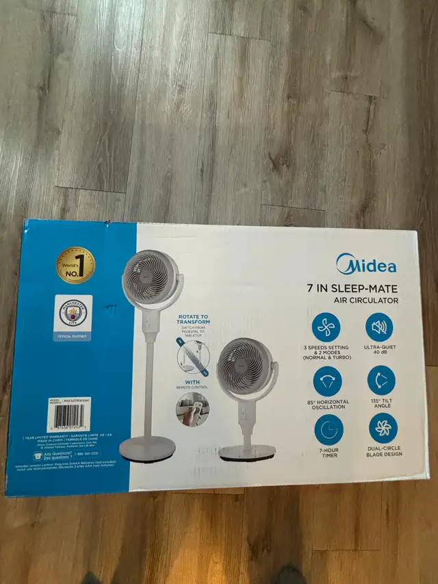 Midea 7' Sleep-Mate Digital Air Circulator