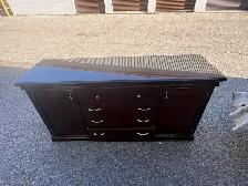 Free delivery used Dark Wood dresser with Drawers and Storage - Photo 2