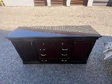 Free delivery used Dark Wood dresser with Drawers and Storage - Photo 3