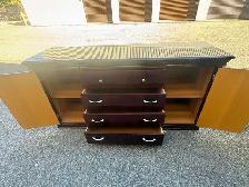 Free delivery used Dark Wood dresser with Drawers and Storage - Photo 9