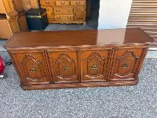 Free delivery used Wooden Credenza with Storage