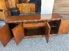 Free delivery used Wooden Credenza with Storage - Photo 2