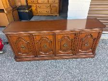 Free delivery used Wooden Credenza with Storage - Photo 4