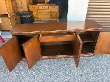 Free delivery used Wooden Credenza with Storage - Photo 5
