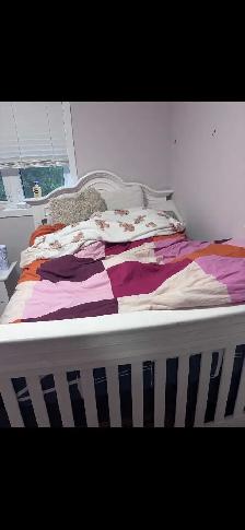 Girl's double bed frame solid wood - Photo 3