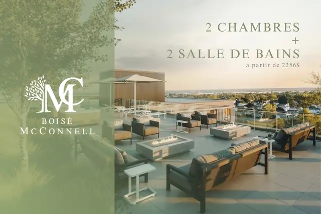 PROMO | 2 CHAMBRES À AYLMER | BOISÉ McCONNELL | 2 140 $