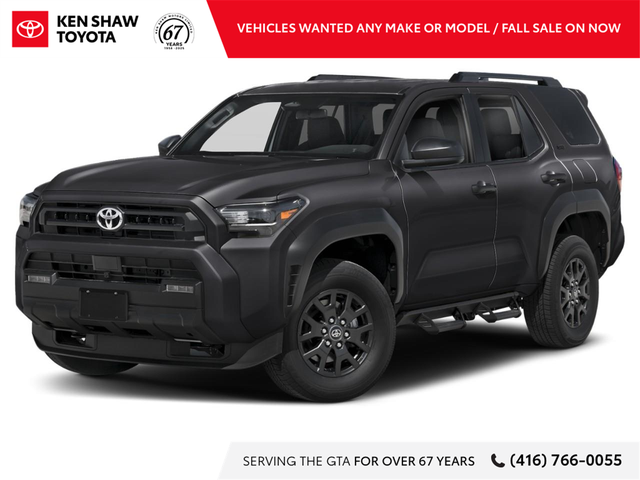 2026 Toyota 4Runner TRD SPORT PACKAGE / SUNROOF / PUSH BUTTON...