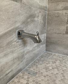 Nasty washroom recaulking service.  Bluesky Caulking $200 starts - Photo 9