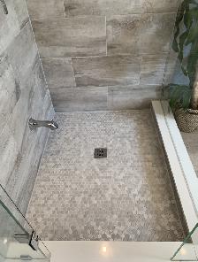 Nasty washroom recaulking service.  Bluesky Caulking $200 starts - Photo 10
