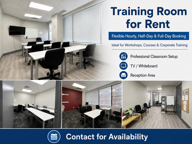 Training Room for Rent in Mississauga | Hourly & Daily