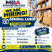 General Labour – For Milton Location