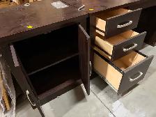 computer desk with cabinet - Photo 3