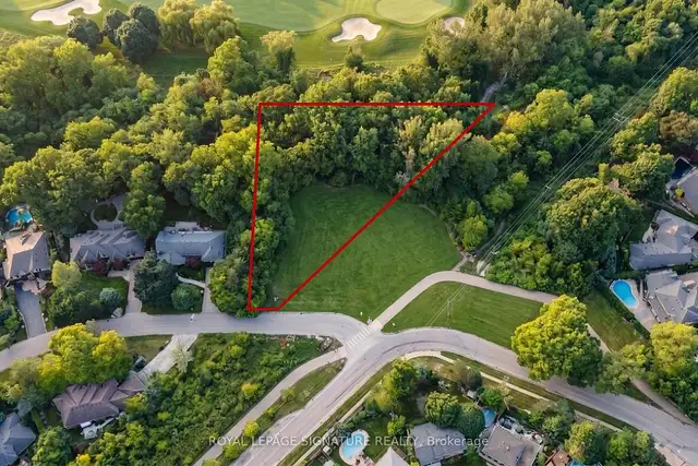 Golf Field Facing Building Lot in Mississauga