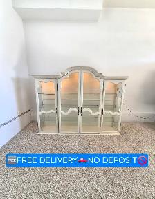 FREE DELIVERY Real Wooden China Cabinet Hutch / Curio Cabinet