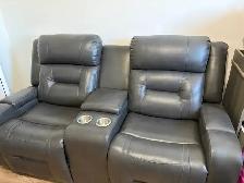 Divan en cuir véritable