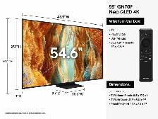Samsung 55' QN70F Series 4K UHD HDR Neo QLED 120Hz Tizen Smart T - Photo 2