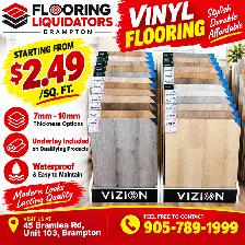 Waterproof Vinyl Flooring from $2.49/Sq. Ft.!