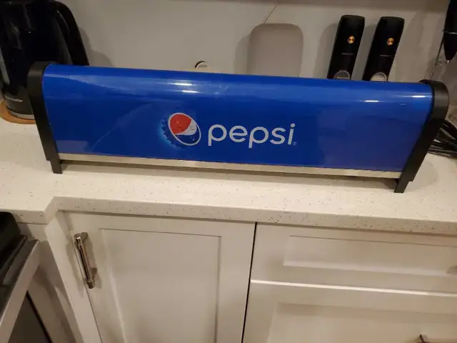 Lighted Pepsi sign