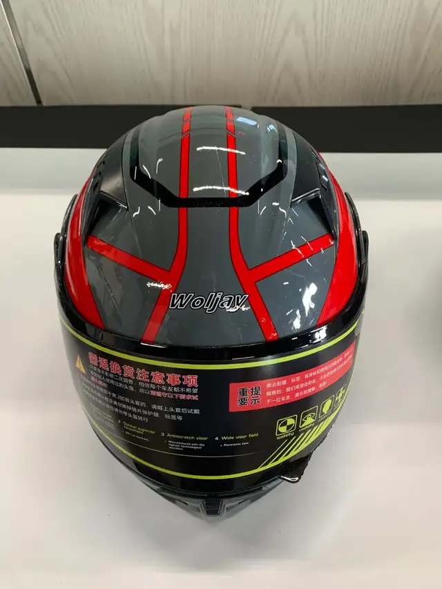Motorcycle helmet full face Woljay Modular flip up integrated mo