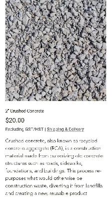 crushed concrete