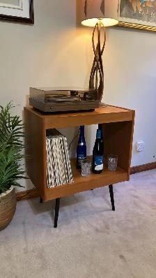 Mid century. TEAK TECK. Buffet, table console, bar, bahut disque - Photo 2
