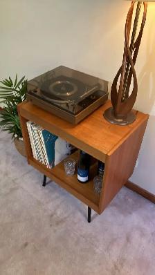Mid century. TEAK TECK. Buffet, table console, bar, bahut disque - Photo 4