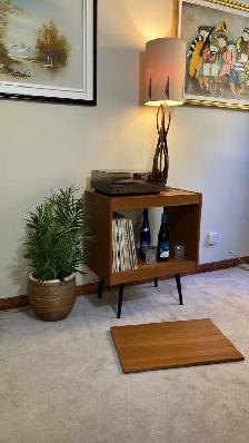 Mid century. TEAK TECK. Buffet, table console, bar, bahut disque - Photo 5