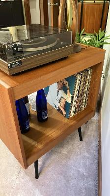 Mid century. TEAK TECK. Buffet, table console, bar, bahut disque - Photo 8