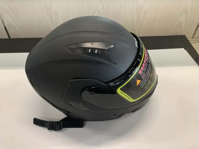 matte black full-face motorcycle   woljay helmet