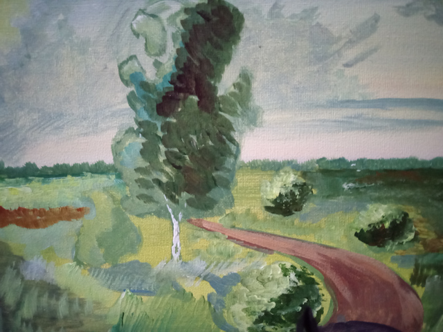 Painting Acrylic on Canvas Landscape 2