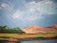 Painting Acrylic on Canvas Landscape 3 - Photo 2