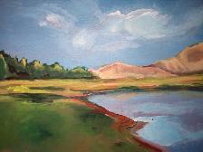 Painting Acrylic on Canvas Landscape 3 - Photo 3