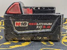 Milwaukee 48-11-1850 xc5.0 battery (#19627)