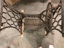 Antique Cast Iron Singer sewing machine treadle base