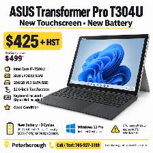 ASUS Transformer Pro T304U | i7 / 8GB / 256GB | New Touchscreen