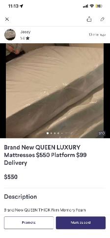 Brand New QUEEN Platform Frame $199 Free Delivery - Photo 7