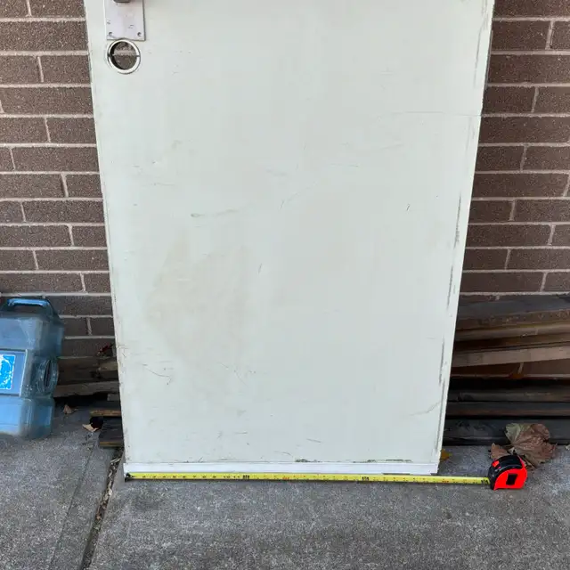 solid steel (galvanized) door