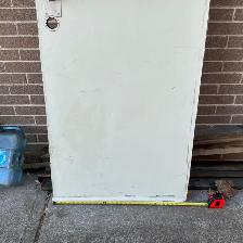 solid steel (galvanized) door
