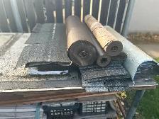 LEFT OVER FROM THE JOB -SHINGLES /PAPER /ECT.