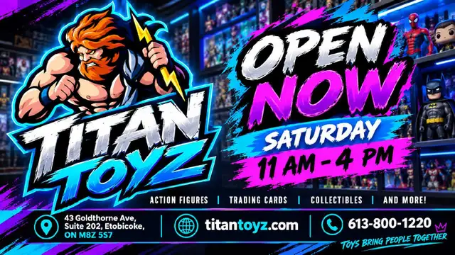 Huge selection of action figures toys at Titan Toyz